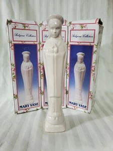 "Lote de 3 jarrones María colección religiosa 7,5"" de alto" - Imagen 1 de 6