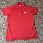 Big R Stores Polo Shirt Womens M Red Paragon Moisture Management Employee Ladies