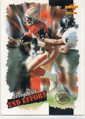 1996 SCORE 2nd Effort RARE ARTIST'S PROOF #253 JERRY RICE - Image 1 of 2