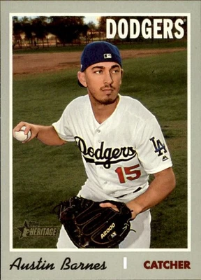 2019 Topps Heritage High Number - Austin Barnes #597 - Image 1 of 2