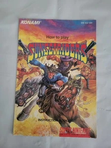 Sunset Riders Super Nintendo SNES Bedienungsanleitung Booklet NUR Original - Bild 1 von 2