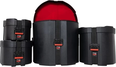 Gator Cases Roto-Molded Rock Pack: 22"x18", 12"x9", 10"x8", 16"x16" Drum Cases - Image 1 of 4