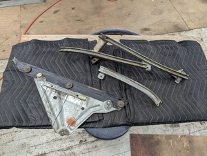1965 1966 Buick Olds Cad LH Rear Quarter Window Tracks & Channel 2dr & Convertib - Picture 1 of 11