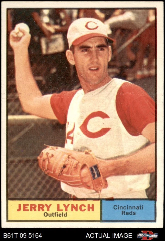 1961 Topps #97 Jerry Lynch Reds 7 - NM - Image 1 of 1