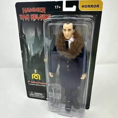 Boneco de ação Mego Hammer Horror Van Helsing Peter Cushing 8 polegadas novo na caixa 63057 2021 - Imagem 1 de 4