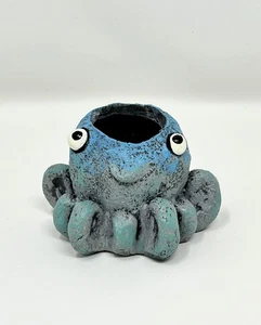 2" Inky OCTOPUS Klecks Haus Pflanzgefäß nur Topf, einzigartiges Geschenk, Home Office Dekor - Bild 1 von 3