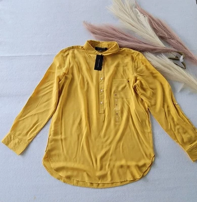 Camisa feminina Tommy Hilfiger túnica ESTILO j3am0040 haa tamanho M AMARELA - Imagem 1 de 4