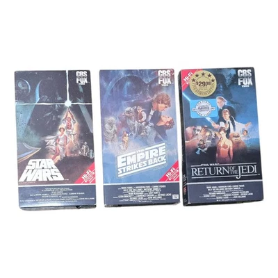 Star Wars CBS FOX Red Label Hi-Fi VHS Movie Trilogy 1984-1986 Vintage Tested - Image 1 of 4