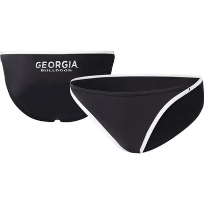 Women's G-III 4Her by Carl Banks Black Georgia Bulldogs Play Action Bikini - Image 1 of 3