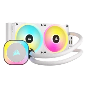Corsair iCue Link H100i RGB 240 mm White - Photo 1/9