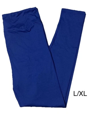 ONE PAIR Of BRAND NEW LuLaRoe Kids L/XL (8-14) SOLID Royal Blue Leggings - Image 1 of 4