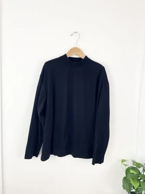 Suéter Top Zara XL Negro Algodón Grande Para Mujer XL Foto 1 de 4