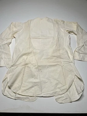 Истинный винтажный стрела Mitoga Sanforized официальный рубашка 14 - 33 смокинг платье белый 40-х - Изображение 1 из 4