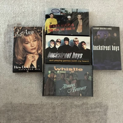 1990s Cassette Singles-Backstreet Boys, LFO, LeAnn Rimes-Everybody/Quit Playing Foto 1 de 3