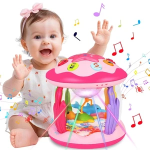 Hapyland Baby Toys 6-12 Months Girl Gifts: Babies Ocean Rotating Light Up Mus... - Picture 1 of 7