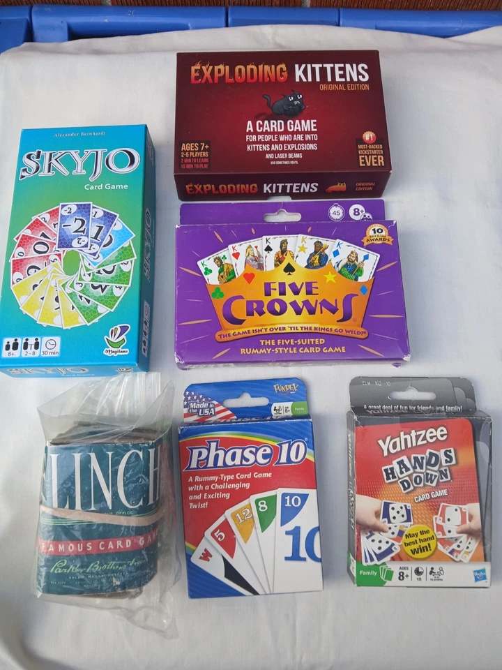 Lot of 6 card Games - pre-owned & Complete Foto 1 de 1