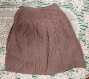 Vintage 50er Jahre Damen oder Mädchen brauner Faltenrock - Bild 1 von 6