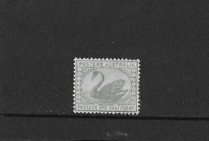 Rare MNH St, Western Australia, 1885-93 Swans, 1/2d Green, Crown CA Sideways WMK - Picture 1 of 2