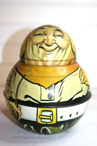 1979 Chein Ind Bristol Ware Tabak Brownie Dose ROLY POLY COWBOY Modell - USA - Bild 1 von 12