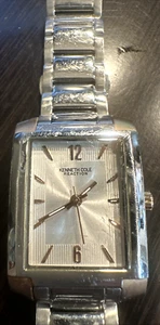KENNNETH COLE REACTION KC3753 MENS SQUARE TWO TONE WATCH - Picture 1 of 10