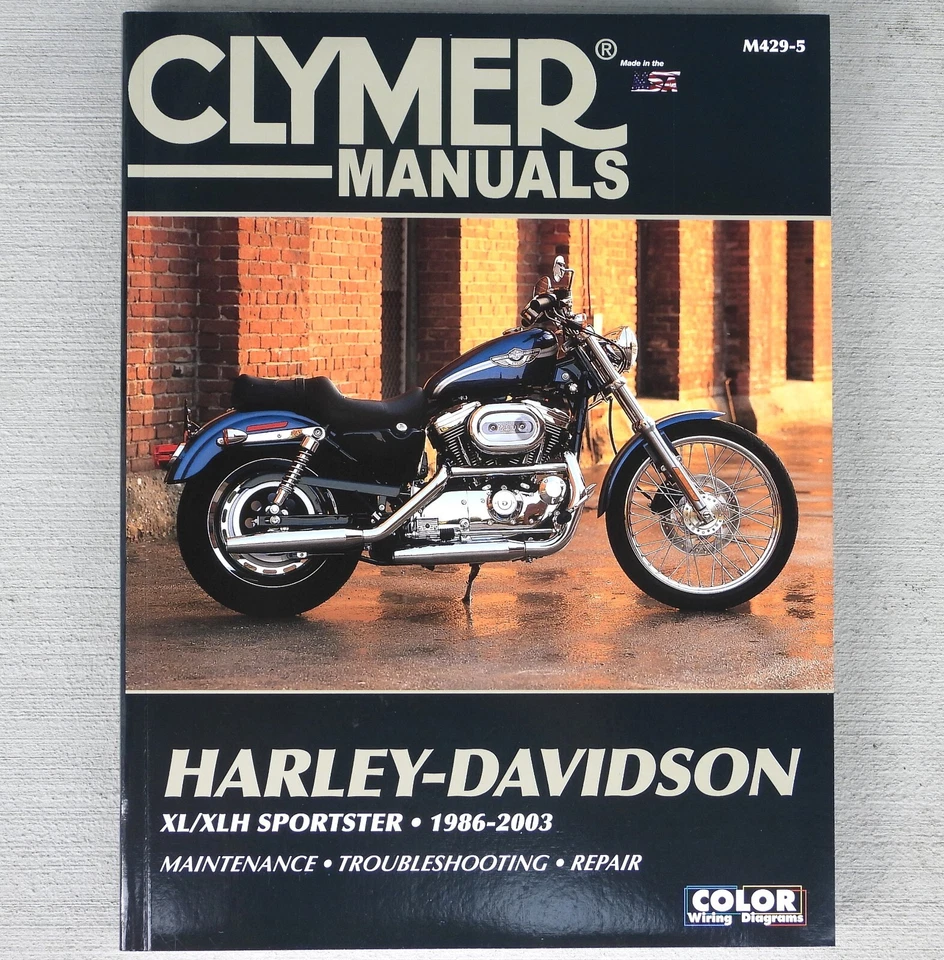 1986-2003 Harley Davidson Sportster XL XLH 883 1200 CLYMER REPAIR MANUAL M429 - Image 1 of 3
