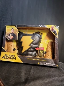 Black Adam Deluxe Roleplay Set - Spin Master Light-up Chest Plate, Gauntlets Cap - Picture 1 of 5