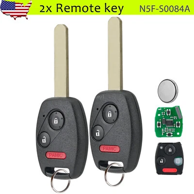 2 para 2011 2012 2013 2014 2015 2016 2017 Honda Odyssey controle remoto chaveiro - Imagem 1 de 4