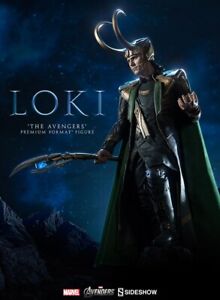 THOR MARVEL AVENGERS LOKI PREMIUM FORMAT FIGURE BY SIDESHOW LONG SOLD OUT RARE