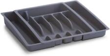 Zeller Cutlery Box, Grey, 29 x 38 x 6.5 cm Gray