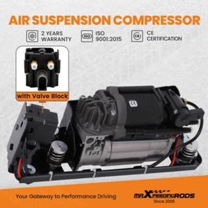 Air Suspension Compressor w/ Bracket For BMW 740i 750i 750Li 760Li Alpina B7 - Picture 1 of 12