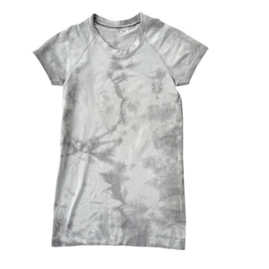 Lululemon Swiftly Tech Short Sleeve Shirt 2.0 Marble Dye Rhino Grey Size 4 - Picture 1 of 6