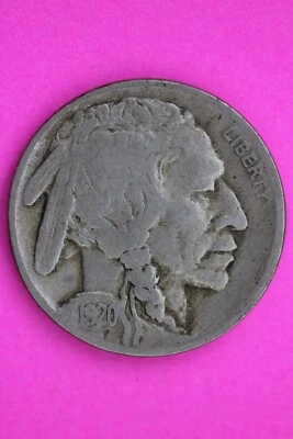 1920 S Buffalo Nickel Semi Key Date Coin Guaranteed Authentic & Genuine 0741N - Image 1 of 3