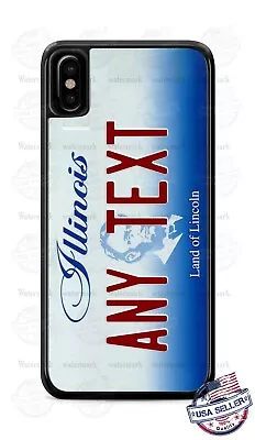Illinois 2002 License Plate Custom Phone Case For iPhone i11 Samsung LG Google  - Image 1 of 4