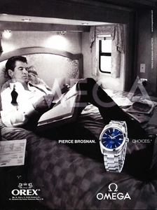 OMEGA WATCH MAGAZINE promo ad #060 ORIGINALE PIERCE BROSNAN STRANIERO - Foto 1 di 1