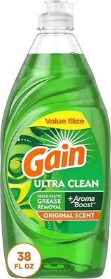 Jabón líquido para platos Gain Ultra, aroma original, 38 fl oz Foto 1 de 4
