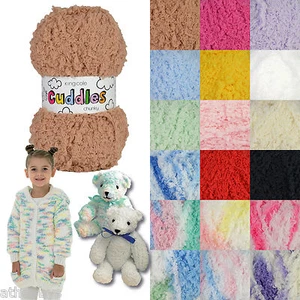 King Cole Cuddles Chunky Fluffy Knitting Yarn 50gm - Picture 1 of 8