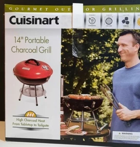 Grill Cuisinart 14 Inch Portable Charcoal Gourmet Outdoor Grilling - Picture 1 of 5