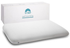 Dlight Bedding Ultra Slim 2.7″ Memory Foam Full Pillow-Thin, Flat, Soft Supporta