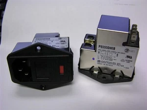 Corcom / Tyco PE000DH6B Dual Fuse 6A Filtered, Shielded Power Entry Module - Picture 1 of 1