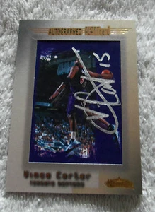 NBA: Tarjeta avanzada autografiada de Vince Carter - rara - Imagen 1 de 2