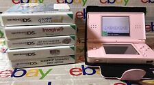 NINTENDO DS LITE PAL CONSOLE IN PINK WITH 5 GAMES L👀K!!!