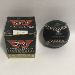 Worth Official League Heavy Training Baseball PT-12, 12oz Practice Pitching Only