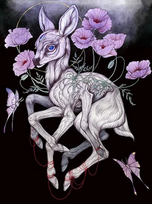 Caitlin Hackett - Sacred Child - sold out contemporary fine art print - signed! - Image 1 of 2