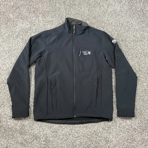 Mountain Hardwear Softshell Men's Full Zip Jacket Size M Black Outdoor Zip - Picture 1 of 7