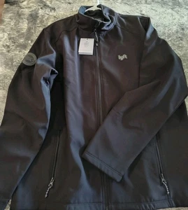 Lyft 1K Rides Men's Softshell Jacket Fleece Lined Black L Pockets - Picture 1 of 4