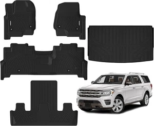 Alfombrillas para Ford Expedition Max 2018-2024 7 asientos con canastilla de segunda fila Seat-A - Imagen 1 de 7