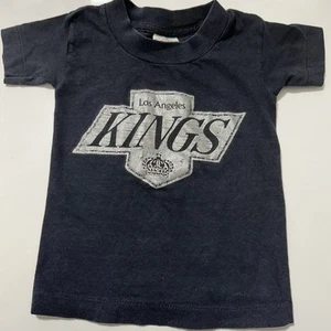 Vintage 80s Los Angeles LA Kings NHL Hockey Kids T-Shirt Belton Made in USA Sz 4 - Picture 1 of 5