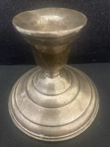 Ein gewichteter Sterling Kerzenständer gemarkt 80 3,5" - Bild 1 von 8