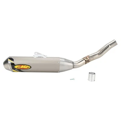 FMF Racing Q4 Spark Arrestor Slip-On - Stainless Midpipe - 044232 - Image 1 of 2