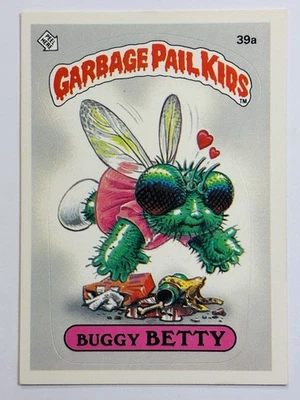 1985 Topps Garbage Pail Kids GPK - Series 1 -Glossy #39a BUGGY BETTY -See PICS! - Image 1 of 4